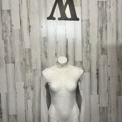 White Mesh Bodysuit 
