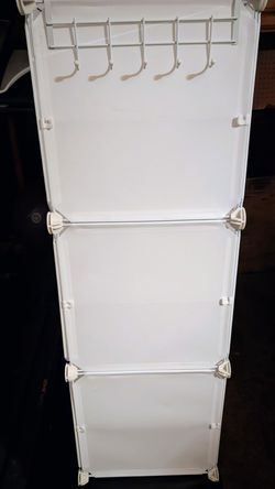 White Interlocking Sturdy Waterproof Storage ABS Plastic PP Plastic Metal