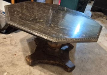 Antique real marble coffee table