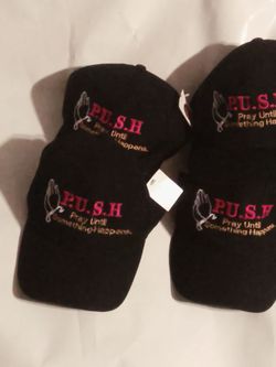 Black P.U.S.H. "Pray Until Something Happens" Baseball