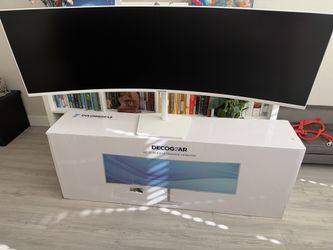 Decogear 49 inch curved ultra wide monitor white