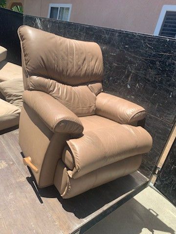 Leather recliner