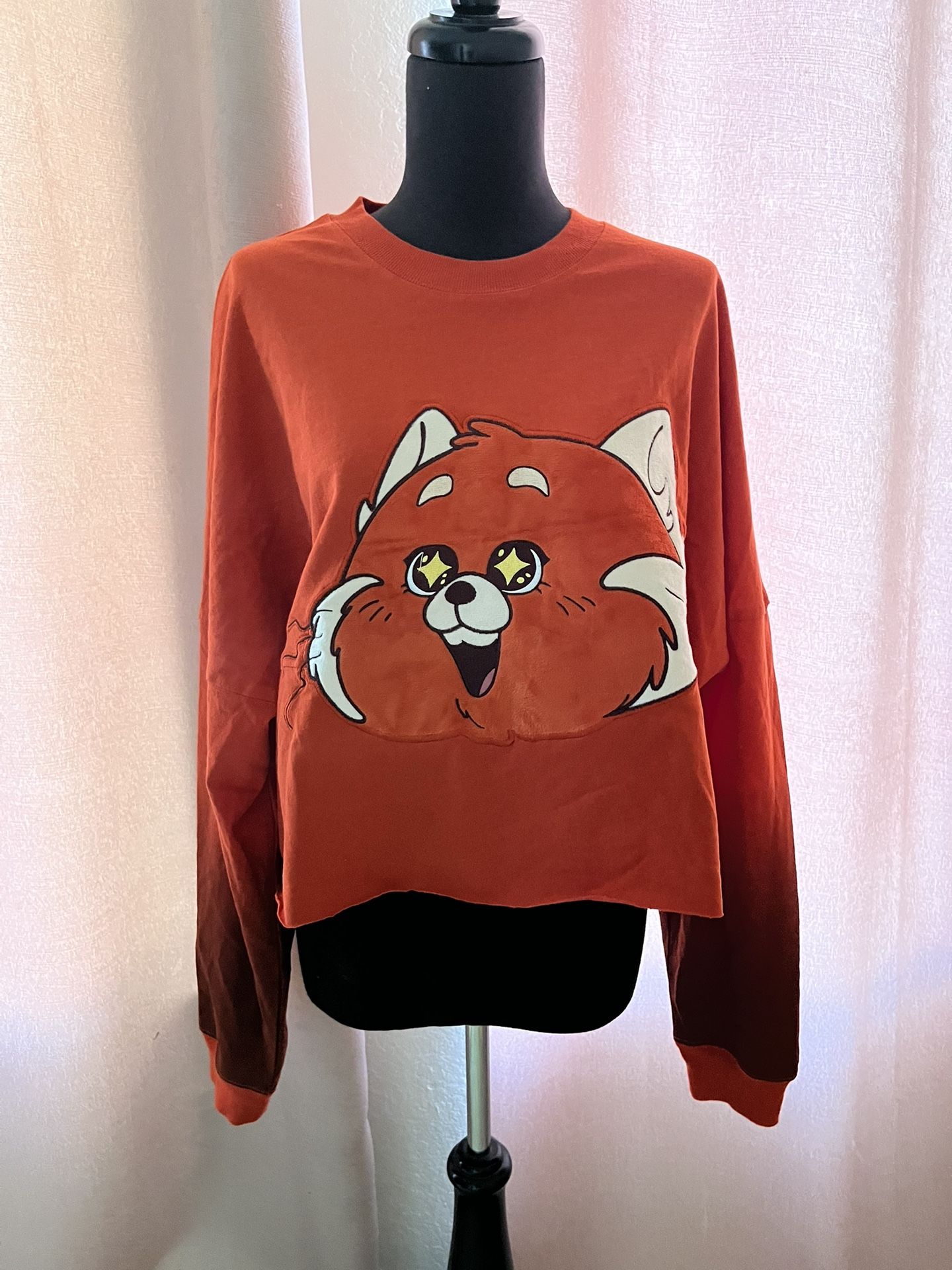 Turning Red- Red Panda Orange Sweatshirt Disney Large