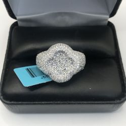 925 Sterling Silver 2.94CT MOISSANITE Men’s ring size 11