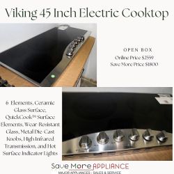 Viking 45 Inch Electric Cooktop 