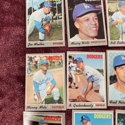 1970 Dodgers Baseball Cards 