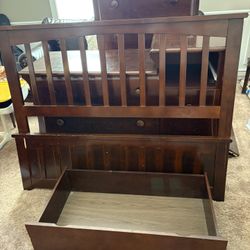 Cherry Bed frame With Storage drawers