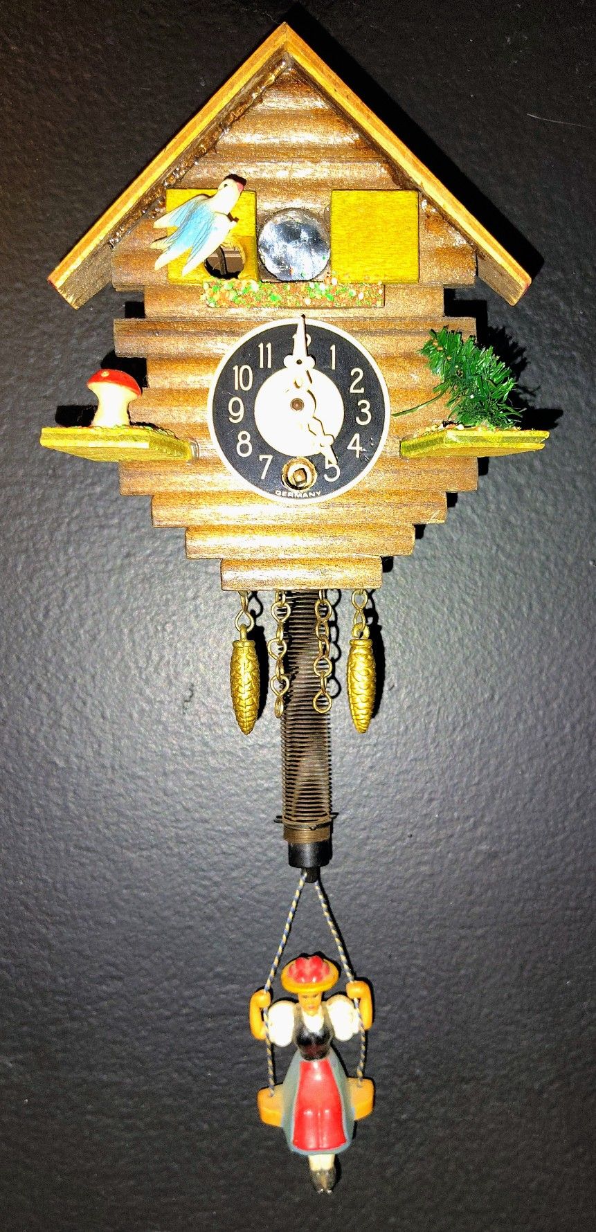 Vintage Rare Germany Cuckoo Clock