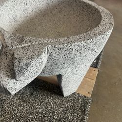 Molcajete Extra Grande De Piedra Negra! 17 Pulgadas!!