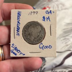 US barber Quarter 1899