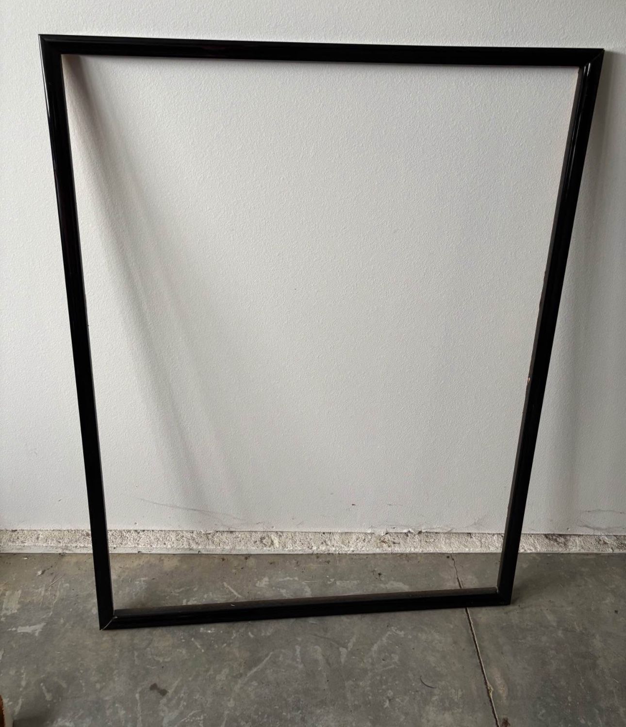 Frame picture wooden glossy black without backing or glass art crafting