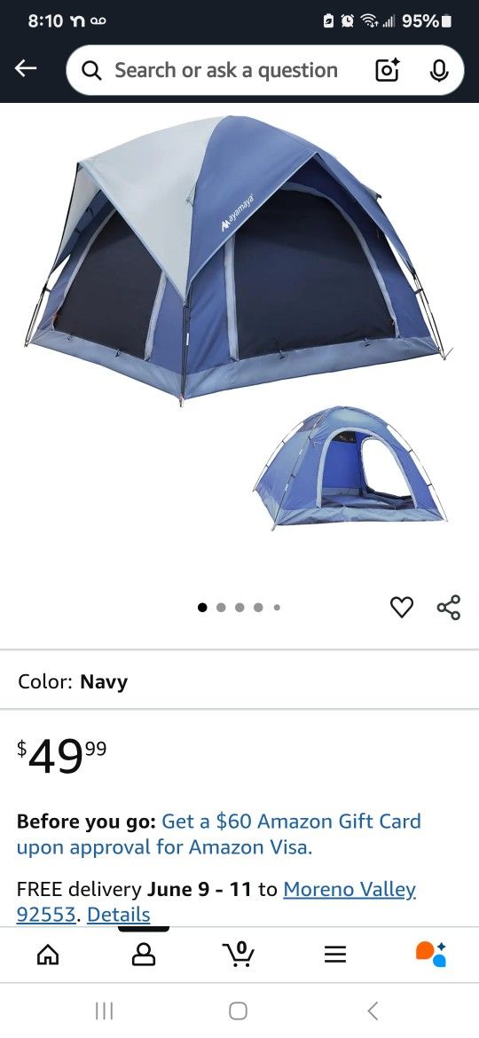 New Blue 2-3 Person Tent