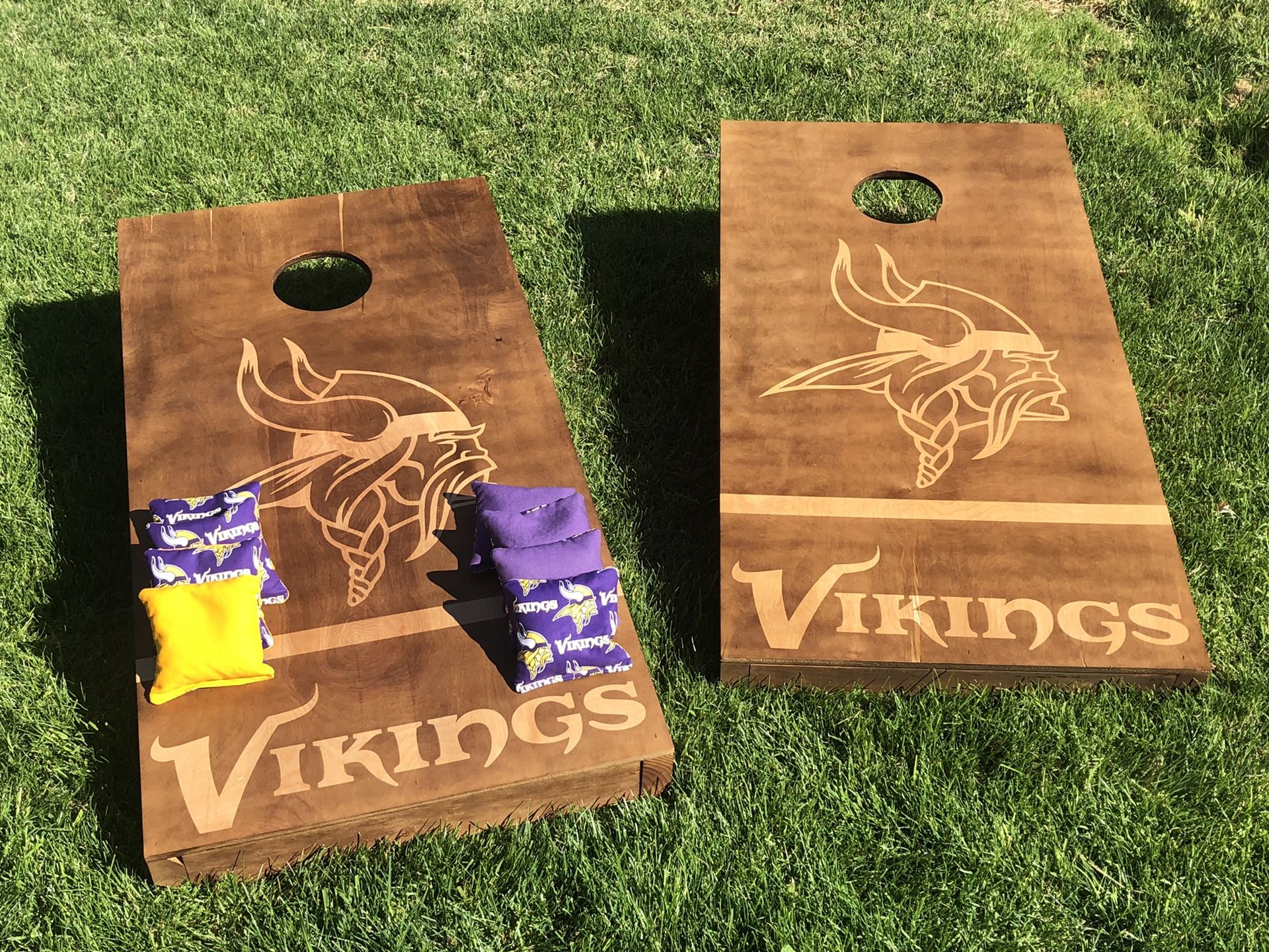 Custom Viking Cornhole Boards