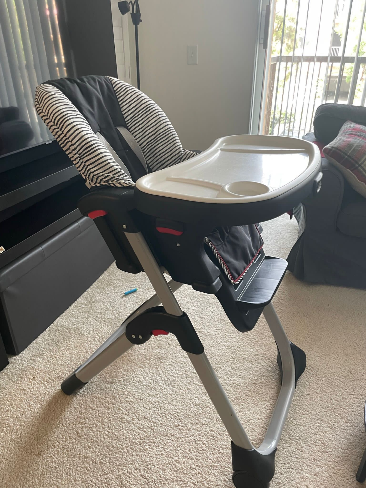 Adjustable High Chair,standard Changing Table and GARCO Crib