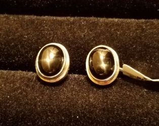 Black Star of India earrings