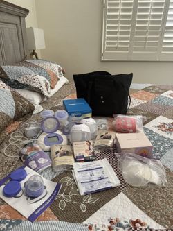 Lansinoh Pumps. Flanges. Lansinoh Signature Pro Double Electric breast Pump And Lansinoh DiscreetDuo Wearable Pump Plus Accessories