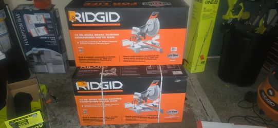 RIDGID 12-Inch Dual Bevel Sliding Compound Miter Saw