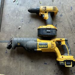 Dewalt Sawzall And Drill 18v