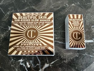 Charlotte Tilbury Sun-Kissed Glow Bronzer 1 Fair + Brush Set