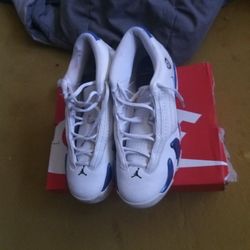 Jordan 14 White And Blue 