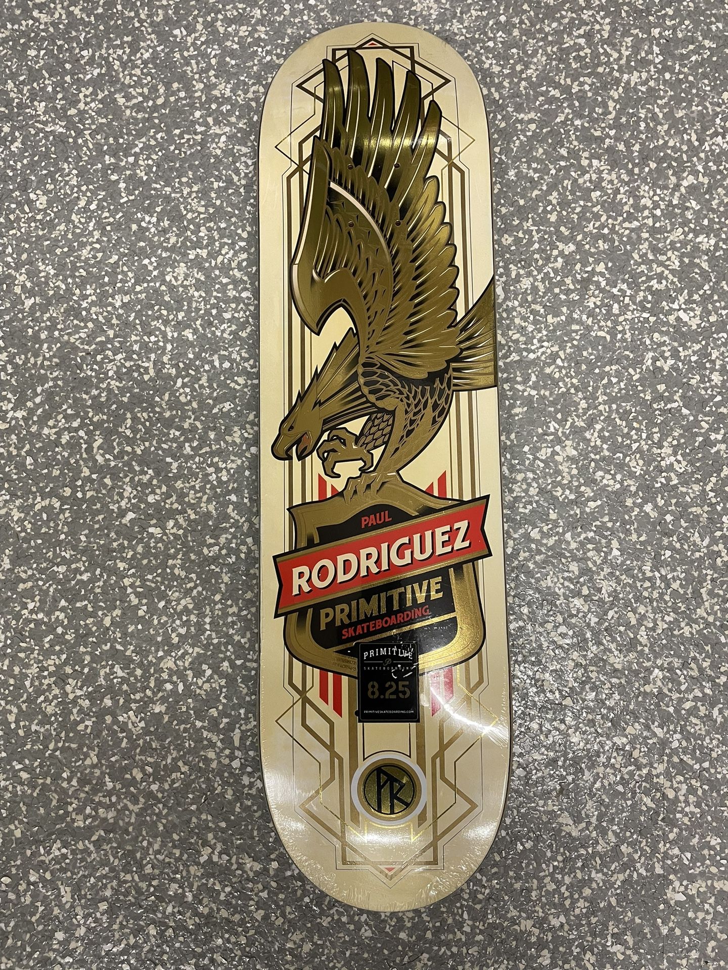 Primitive Skateboard Deck Paul Rodriguez P Rod New Rare Berrics Gold Eagle Skateboarding