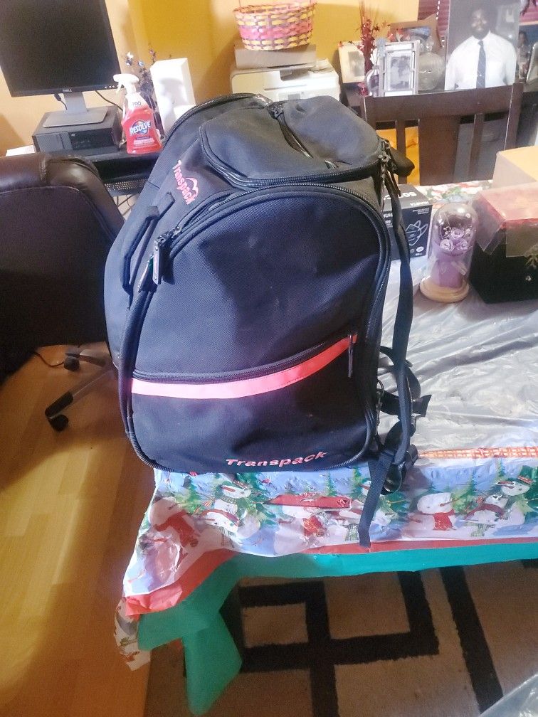 NEW TRANSPACK TRV PRO SKIBOOT BAG, ATOMIC  HAWX PRO T2, MEDIUM FIT SIZE 25-25 5 SKIBOOTS INCLUDED. THE BAG IS HUGE!!!!!
