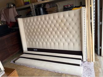 Z gallerie king size bed frame