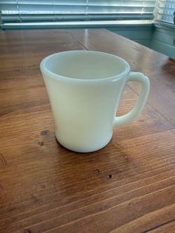Fire King white coffee cups