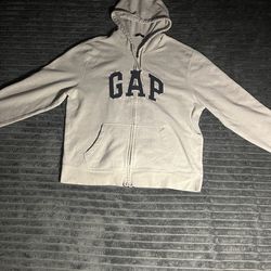 Large White gap zip up (used)