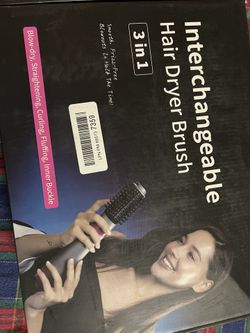 (New) interchangeable Hair Dryer Brush 3 in 1