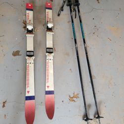 Skis With Poles 