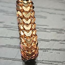 18k Japan Gold Heartbiz Ring Size 10, Unisex