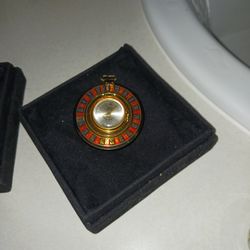 Antique (Swiss Made) Hudson Automatic Roulette Pocket Watch!With Genuine  Saphire Crystal Face/ Skeleton Backing  And "UNBREAKABLE Mainspring "