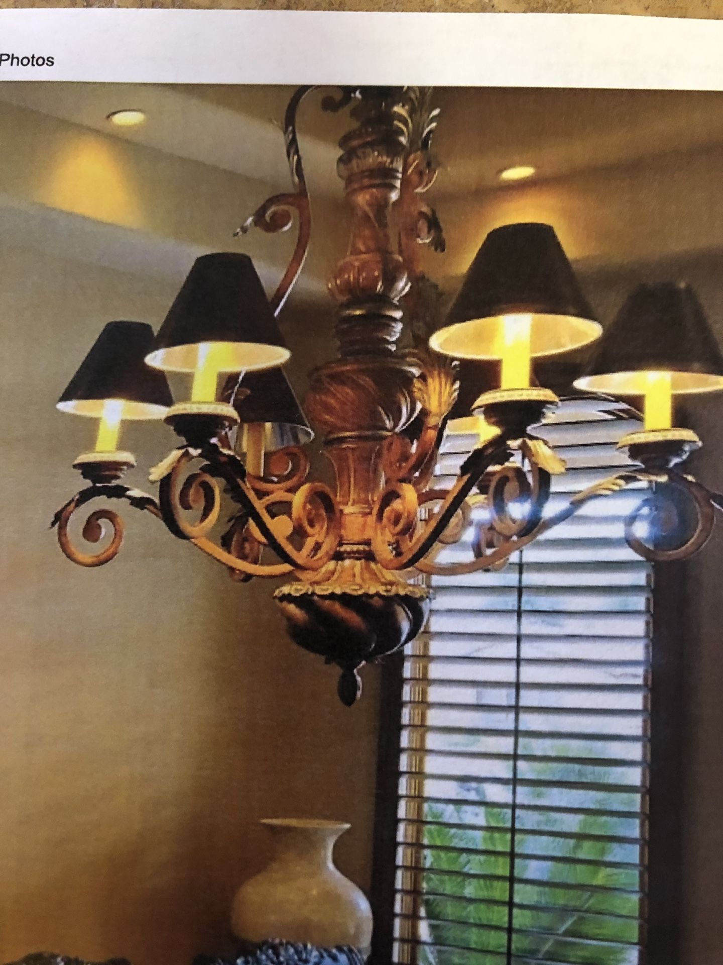 Chandelier (Tuscan style)