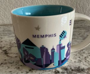 Starbucks Memphis Tennessee Coffee Mug Cup You Are Here Series 14 Oz