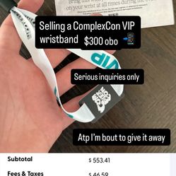 VIP Complex Con Tickets 