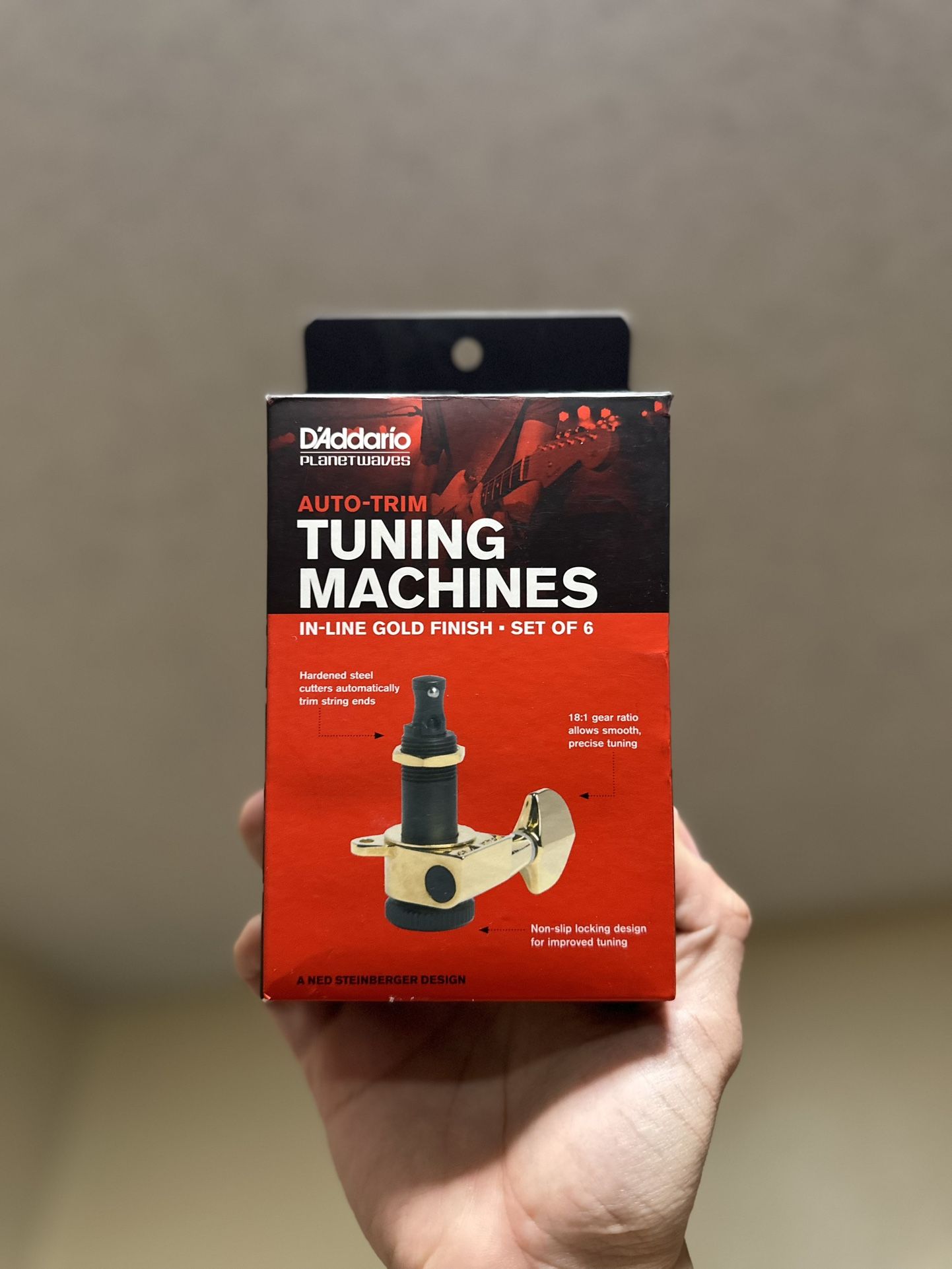 D'Addario Auto Trim Locking Tuners