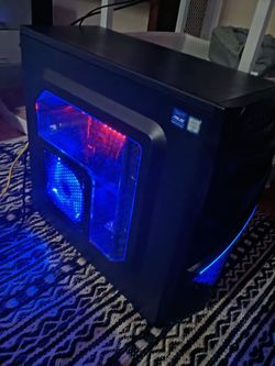 Gaming PC Desktop Tower with RGB Lighting and Mouse and KeyBoard