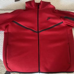 Nike Tech Tracksuit Red XL