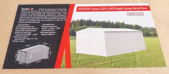 New Galvanized Metal Garages, Sheds & Carports