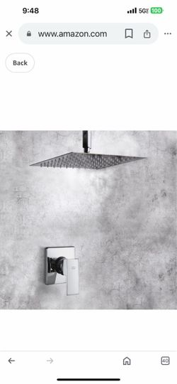 Ceiling Mount Square Rain Shower 10”   Nickel  C 54