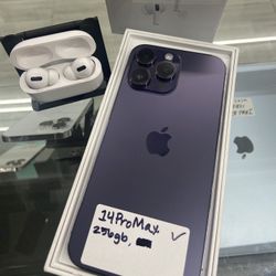 Purple 14 Pro Max Unlocked. Cheap $50 Down W Approval 