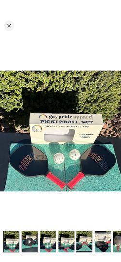 Gay Pride Apparel Pickleball Set-brand new/never used-originally packed.