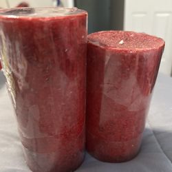 Pillar Candles/peppermint Bark 