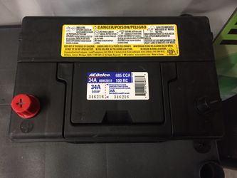 New AC Delco group 34 battery fits many Dodge vehicles and almost all dodge Caravan's