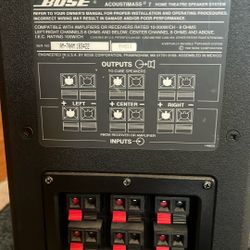 Bose Acoustinass7 Subwoofer And  5 Speakers