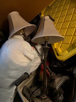 Set of 2 Table Lamps with Shades