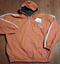 Adult Size Xlarge Texas Longhorns Hooded Windbreaker Jacket