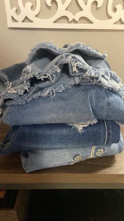Jeans and skirt