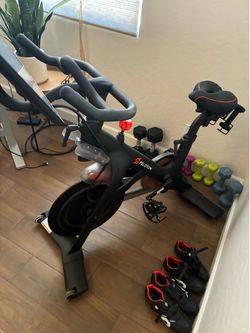 Barely used Peloton Bike & Shoes